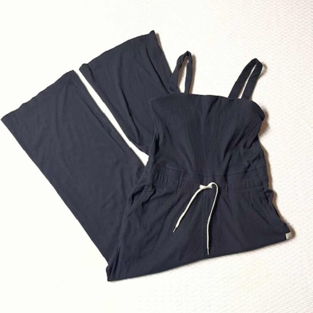 Vuori Black Mudra Ribbed Jumpsuit